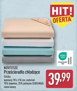ALDI NOVITESSE Prześcieradło chłodzące oferta