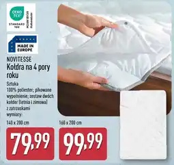 ALDI NOVITESSE Kołdra na 4 pory roku oferta