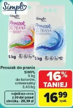 Carrefour Market Proszek do prania SIMPL oferta