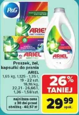 Carrefour Market Proszek, żel, kapsułki do prania ARIEL oferta