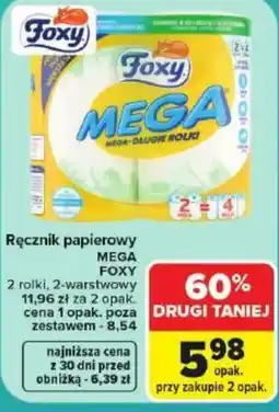 Carrefour Market Ręcznik papierowy MEGA FOXY oferta