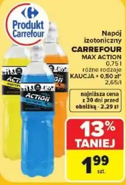 Carrefour Market Napój izotoniczny carrefour max action oferta