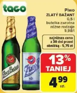 Carrefour Market Piwo Zlaty Bažant oferta