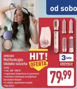 ALDI Ambiano Multifunkcyjna lokówko-suszarka oferta