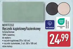 ALDI Ręcznik kąpielowy/łazienkowy NOVITESSE oferta