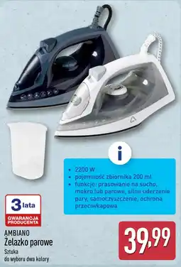 ALDI AMBIANO Żelazko parowe oferta