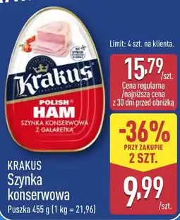 ALDI Krakus Szynka konserwowa oferta