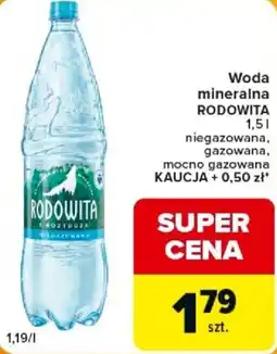 Carrefour Express Woda mineralna RODOWITA oferta
