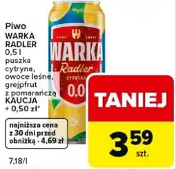 Carrefour Express Piwo Warka Radler oferta