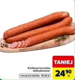 Carrefour Express Kiełbasa toruńska delikatesowa oferta