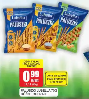 Bingo Paluszki lubella różne rodzaje oferta