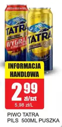 Bingo Piwo Tatra Pils oferta