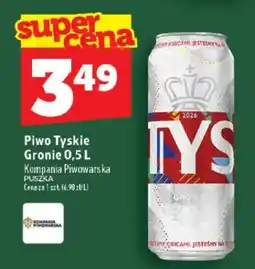 Topaz Piwo Tyskie Gronie oferta