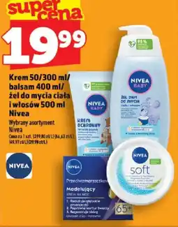 Topaz Krem 50/300 ml / balsam 400 ml / żel do mycia ciała i włosów 500 ml Nivea oferta