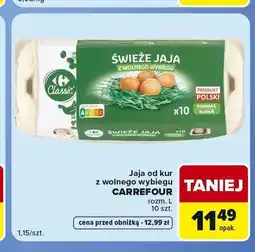 Carrefour Express Jaja od kur z wolnego wybiegu Carrefour Classic oferta