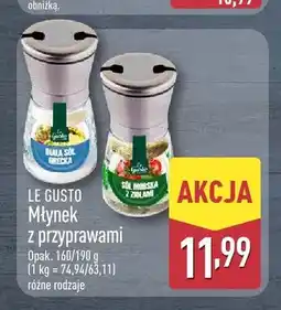ALDI Młynek z przyprawami Le Gusto oferta