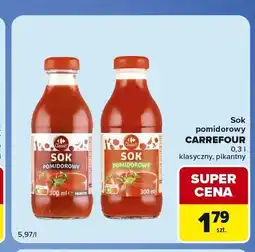 Carrefour Express Sok pomidorowy pikantny Carrefour Classic oferta