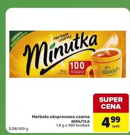 Carrefour Express Herbata ekspresowa czarna Minutka oferta