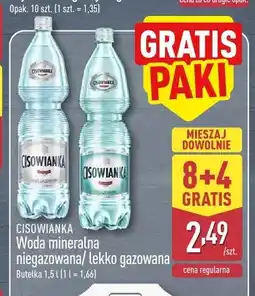 ALDI Woda mineralna Cisowianka lekko gazowana oferta