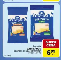 Carrefour Express Ser żółty Gouda w kostce Carrefour Classic oferta