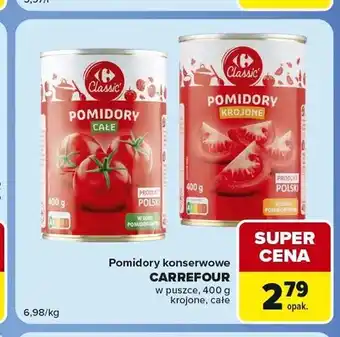 Carrefour Express Pomidory konserwowe całe Carrefour Classic oferta