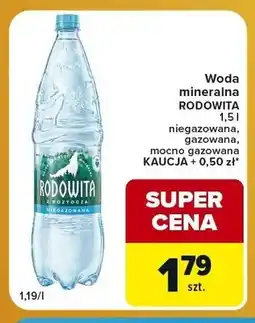 Carrefour Express Woda mineralna Rodowita mocno gazowana oferta