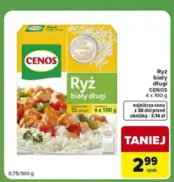 Carrefour Express Ryż biały długi Cenos 4-pak oferta