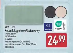 ALDI Ręcznik kąpielowy Novitesse 70x140 cm oferta