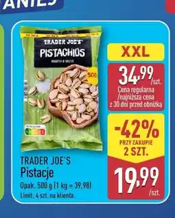 ALDI Pistacje Trader Joe's oferta