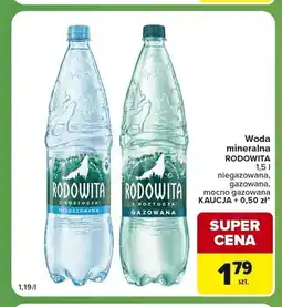 Carrefour Express Woda mineralna Rodowita gazowana oferta
