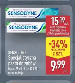 ALDI Specjalistyczna pasta do zębów Sensodyne Deep Clean oferta