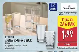 ALDI Zestaw szklanek Crofton 6-pak oferta