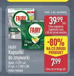 ALDI Kapsułki do zmywarki Fairy Platinum oferta