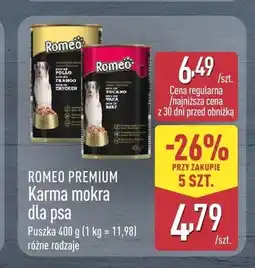 ALDI Karma mokra dla psa Romeo Premium z wołowiną oferta