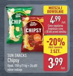 ALDI Chipsy Sun Snacks papryka oferta