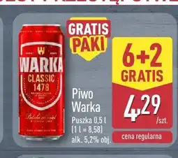ALDI Piwo Warka Classic 8-pak oferta
