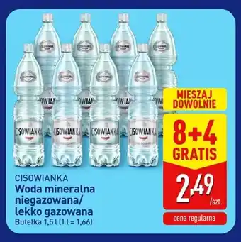 ALDI Woda mineralna lekko gazowana Cisowianka oferta