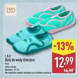 ALDI Buty do wody dziecięce L&D oferta