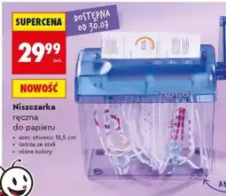 Biedronka Niszczarka ręczna do papieru oferta