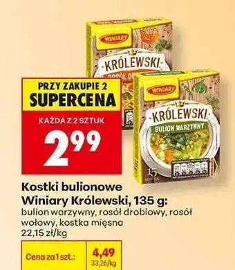 Biedronka Kostki bulionowe Winiary Królewski, 135 g oferta