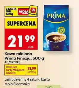 Biedronka Kawa mielona PRIMA FINEZJA 500 g oferta