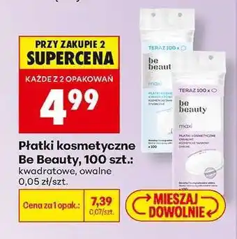 Biedronka Płatki kosmetyczne Be Beauty, 100 szt oferta