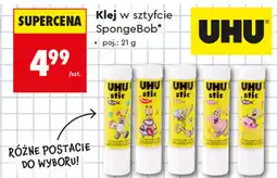 Biedronka Klej w sztyfcie SpongeBob UHU oferta