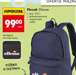Biedronka Plecak Ellesse z piórnikiem w zestawie oferta
