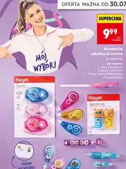 Biedronka Kayet Akcesoria szkolno-biurowe w taśmie oferta