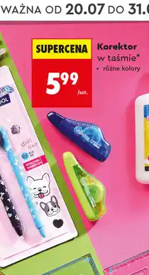 Biedronka Korektor w taśmie Colorino oferta