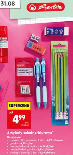 Biedronka Herlitz Artykuły szkolno-biurowe oferta