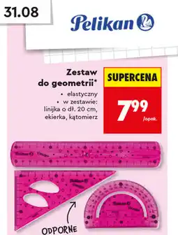 Biedronka Zestaw do geometrii lub linijka Pelikan oferta