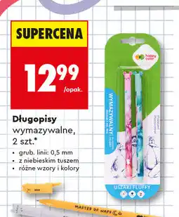 Biedronka Długopisy wymazywalne Happy Color 2 szt oferta