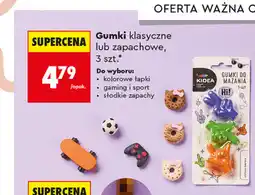 Biedronka Gumki klasyczne lub zapachowe Kidea, 3 szt oferta
